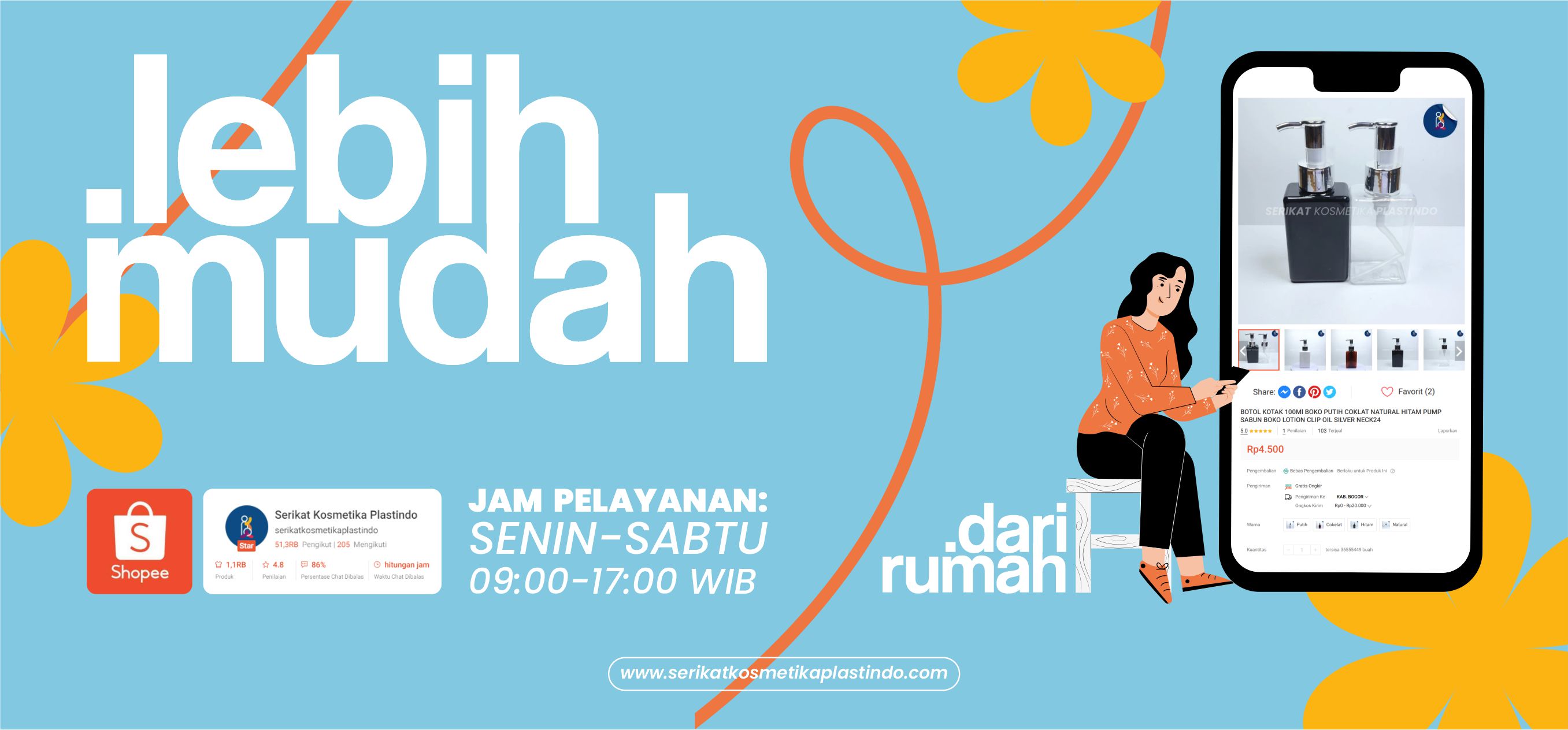 Lebih mudah kan, buruan kunjungi toko shopee kami yuk!