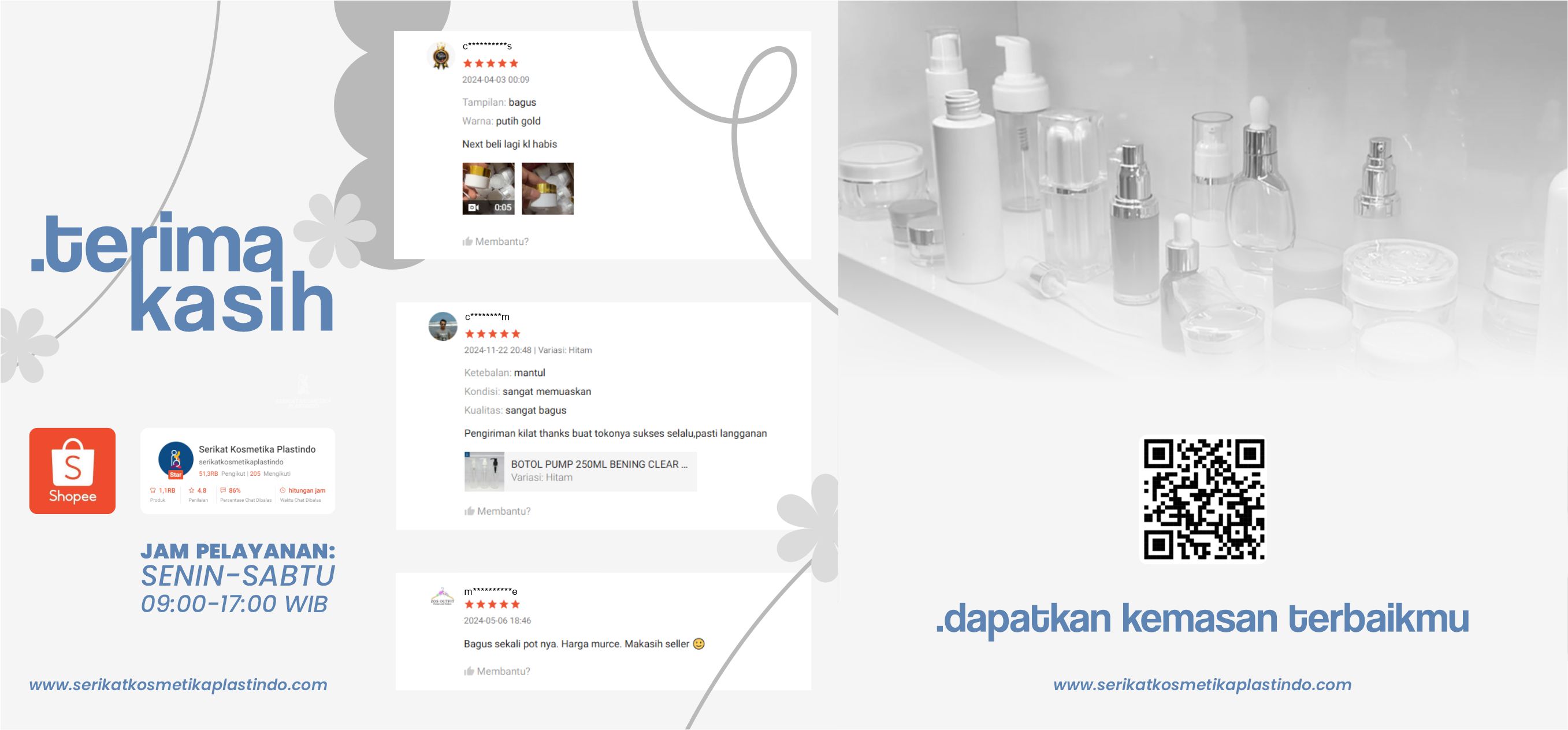Mitra packaging untuk produk anda!