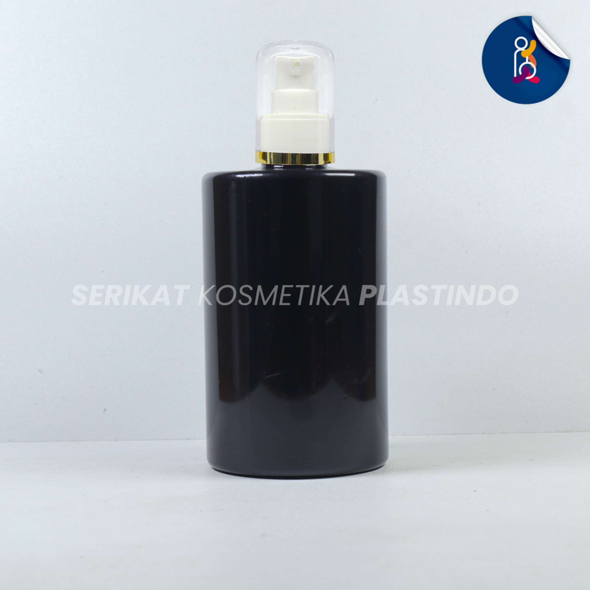 BOTOL RF DIOLY 250ML HITAM TUTUP PUMP TREATMENT FULLCAP LIST GOLD