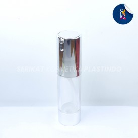 Botol Airles 15ml Pump Bird Silver