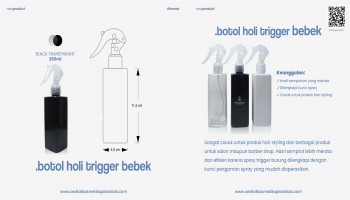 Botol Holi Black Trigger Bebek Transparant