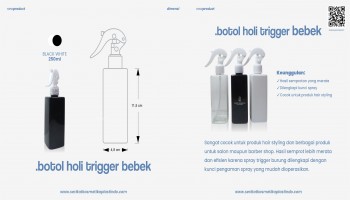 Botol Holi Black Trigger Bebek White