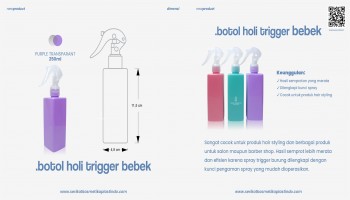Botol Holi Purple Trigger Bebek Transparant