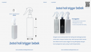 Botol Holi White Trigger Bebek Transparant