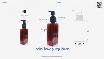 Botol Boko Amber Pump Lotion Black