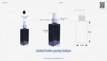 Botol Boko Black Pump Lotion White