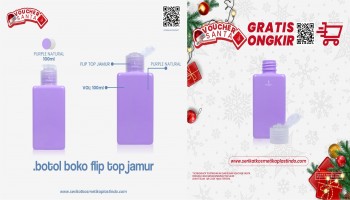 Botol Boko Purple Flip Top Jamur Natural 