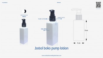 Botol Boko White Pump Lotion Black