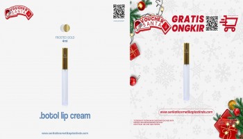 Botol Lip Cream Frosted Gold 