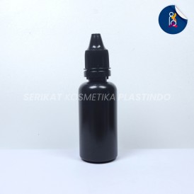 BOTOL TETES 30ML HDPE SEGEL HITAM PREMIUM