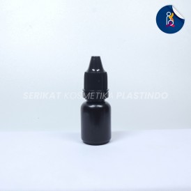 BOTOL TETES 10ML HDPE SEGEL HITAM PREMIUM