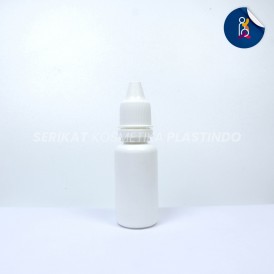 BOTOL TETES 15ML HDPE SEGEL PUTIH PREMIUM