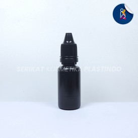 BOTOL TETES 15ML HDPE SEGEL HITAM PREMIUM