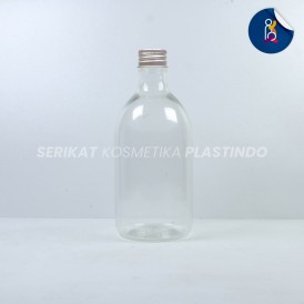 BOTOL SCARLET 300 ML CLEAR TUTUP ULIR ALUMUNIUM SILVER