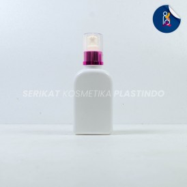 BOTOL CAREX 30ML PUTIH TUTUP PUMP TREATMENT FULLCAP PINK