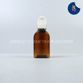 BOTOL CAREX 30ML AMBER TUTUP PUMP TREATMENT FULLCAP LIST GOLD