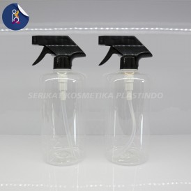 BOTOL HS 500ML CLEAR TUTUP KISPRAY HITAM