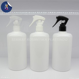 BOTOL HS 500ML PUTIH TUTUP SPRAY TRIGGER BURUNG NATURAL HITAM PUTIH