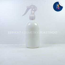 BOTOL OVAL 250ML PUTIH TUTUP SPRAY TRIGGER BEBEK NATURAL