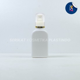 BOTOL CAREX 30ML PUTIH TUTUP PUMP TREATMENT FULLCAP LIST GOLD