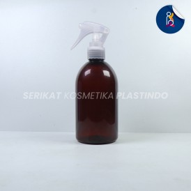 BOTOL OVAL 250ML AMBER TUTUP SPRAY TRIGGER BURUNG NATURAL