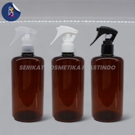BOTOL HS 500ML AMBER TUTUP SPRAY TRIGGER BURUNG NATURAL HITAM PUTIH