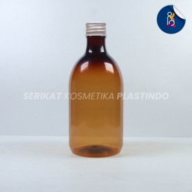 BOTOL SCARLET 300 ML AMBER TUTUP ULIR ALUMUNIUM SILVER