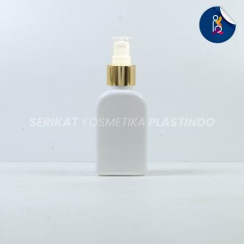 BOTOL CAREX 30ML PUTIH TUTUP PUMP TREATMENT HALFCAP RING GOLD