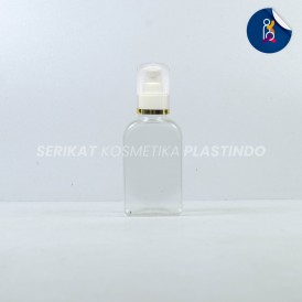 BOTOL CAREX 30ML CLEAR TUTUP PUMP TREATMENT FULLCAP LIST GOLD