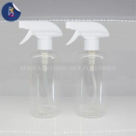 BOTOL HS 500ML CLEAR TUTUP KISPRAY PUTIH