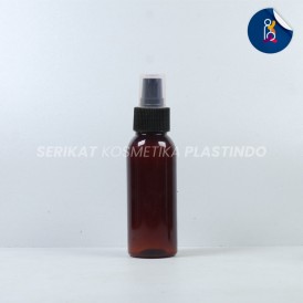 BOTOL BR 100ML AMBER TUTUP PUMP TREATMENT HITAM