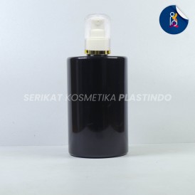 BOTOL RF DIOLY 250ML HITAM TUTUP PUMP TREATMENT FULLCAP LIST GOLD